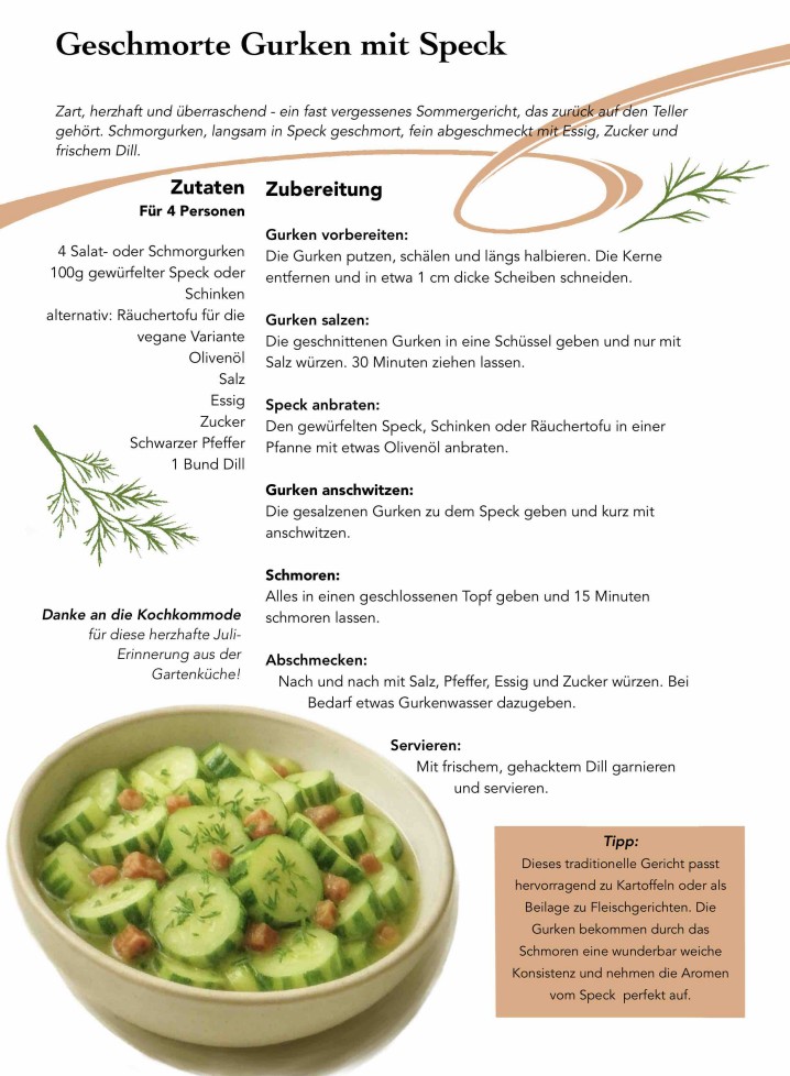 Rezept vom Juli